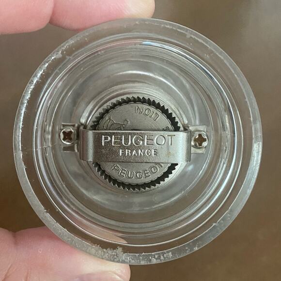 Peugeot France Salt Pepper Mill 5” Clear Lucite Acrylic Grinder MCM Modern Retro - Picture 3 of 8